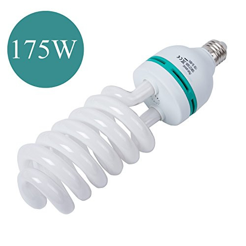 175W Photography Compact Fluorescent CFL Daylight Balanced Bulb with 5500K Color Temperature for Photography & Video Studio Lighting 175W Photography Compact Fluorescent CFL Daylight Balanced Bulb with 5500K Color Temperature for Photography & Video Studio Lighting