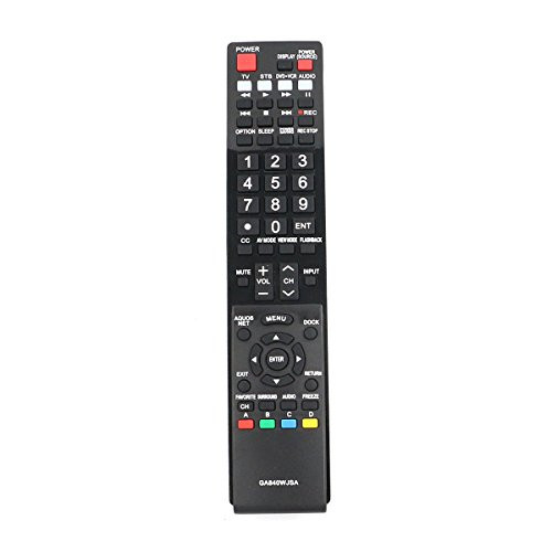 GA840WJSA Replacement Remote Controller for Sharp LC-40LE810 LC-40LE820 LC-46LE810 LC-52LE820 LC-60LE820 Aquos TV