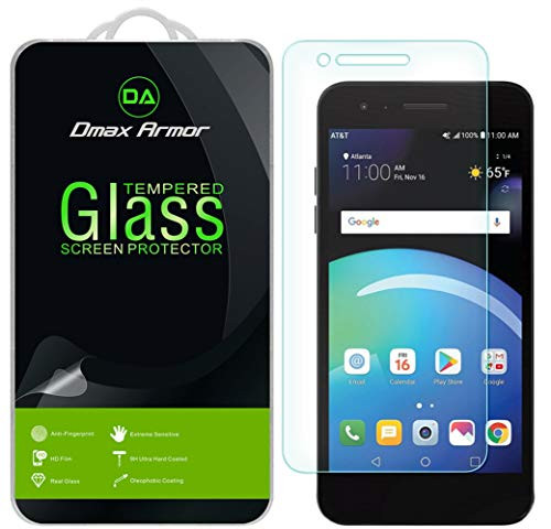 [2-Pack] Dmax Armor for LG Phoenix 4 Tempered Glass Screen Protector with Lifetime Replacement
