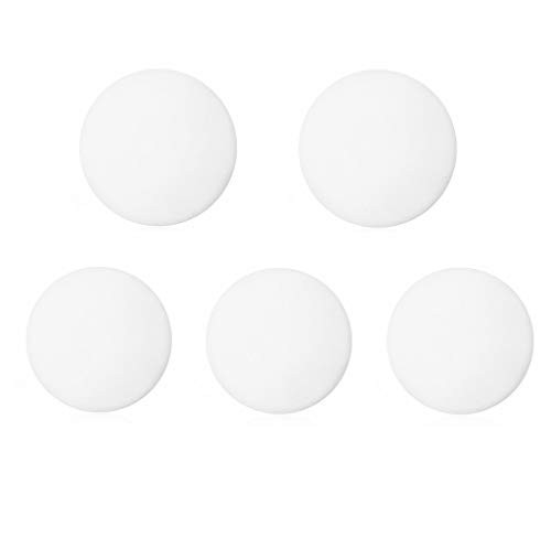 5PCS 8cm/3.15inch Door Stops Rubber Wall Protectors Guards Self Adhesive Door Handle Bumper Stoppers(White) (3.15inch)