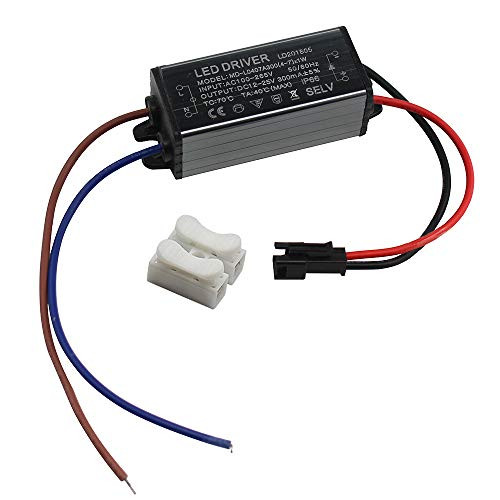 Aluminium IP66 (4-7) X 1W LED Driver 300mA (Constant Current Output) / DC 12-25V (Voltage Output) / AC 100-265V (input votage) Waterproof Power Supply Lighting Transformer Drivers Ballas