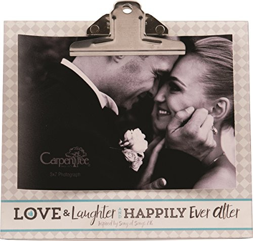 Carpentree 8"x7" Love & Laughter Clipboard Photo Frame