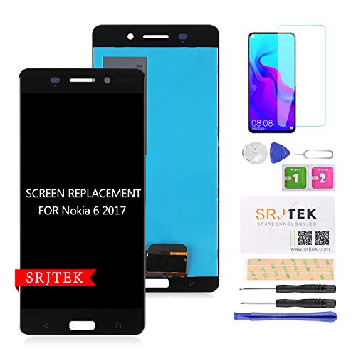 Screen Replacement for Nokia 6 (2017) N6 TA-1000 TA-1003 TA-1033 TA-1025 5.5" LCD Display Touch Screen Digitizer Panel Assembly Full Repair Parts