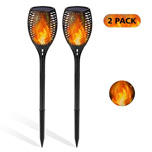 Solar Torch Flame Lights, Flickering Dancing Landscape Lanterns Dusk To Dawn Auto On Off,96 LEDS Solar Torch Light with IP65 Waterproof Outdoor Lighting for Garden Patio Deck Yard Driveway (2 PACK) Solar Torch Flame Lights, Flickering Dancing Landscape Lanterns Dusk To Dawn Auto On Off,96 LEDS Solar Torch Light with IP65 Waterproof Outdoor Lighting for Garden Patio Deck Yard Driveway (2 PACK)