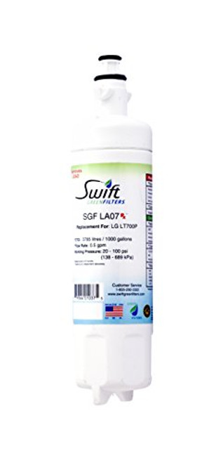 Swift Pharmaceutical Water Filter(SGF Rx) LT700P Compatible Refrigerator Water Swift Green Filters, SGF-LA07 Rx,1pack