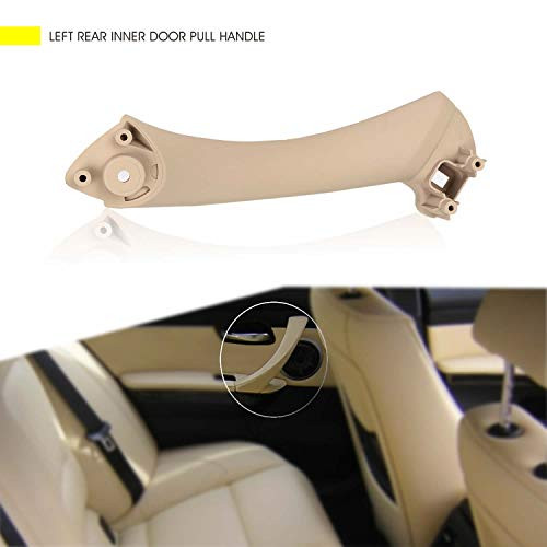 InSassy Door Pull Handle for BMW E90 E91 E92 E93 3 Series - Left Rear Inner Door Panel Handle Support Bracket - Rear Driver Side Door Handle Replacement 51-41-7-230-853 Beige