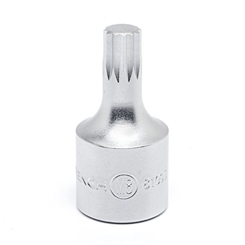 GEARWRENCH 81093 3/8" Drive Triple Square Bit Metric Driver Socket 8mm, Black