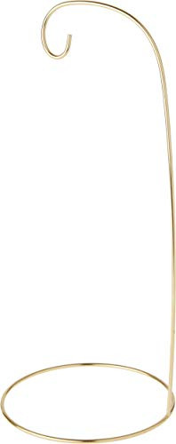 Bard's Gold Ornament Stand, 12" H x 4.875" W x 4.875" D