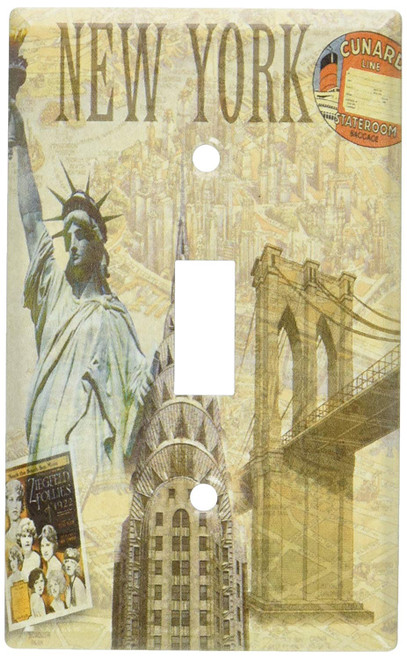 Art Plates - New York II Switch Plate - Single Toggle