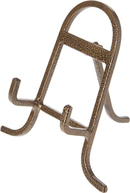 Bard's Antique Gold Wrought Iron Easel, 5.5" H x 5.75" W x 5" D Bard's Antique Gold Wrought Iron Easel, 5.5" H x 5.75" W x 5" D