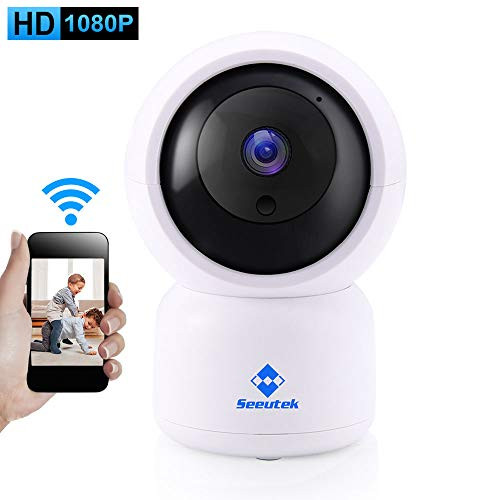 1080P Home WiFi IP Camera, HM203 Security Camera with Cloud Storage, Pan/Tilt/Zoom, Two-Way Audio, Motion Detection, Night Vision for Baby/Elder/Pet Monitor 2.4GHz Wireless Home Surveillance
