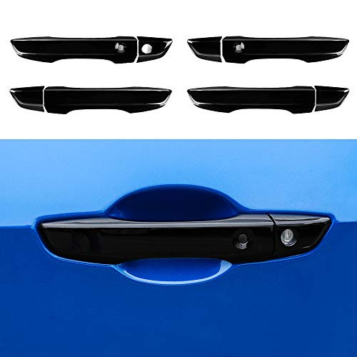 Thenice for 10th gen Civic ABS Door Handle Cover Exterior Decoration Super Cool Special Design Trims for Honda Civic 2016 2017 2018 2019 -Black