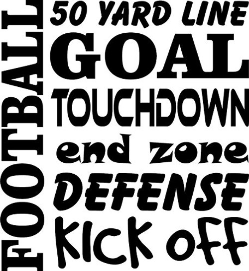 Wall Decal Quote Football Sayings Wall Decal Sticker Art Mural Home Decor Quote Wall Decal Quote Football Sayings Wall Decal Sticker Art Mural Home Decor Quote