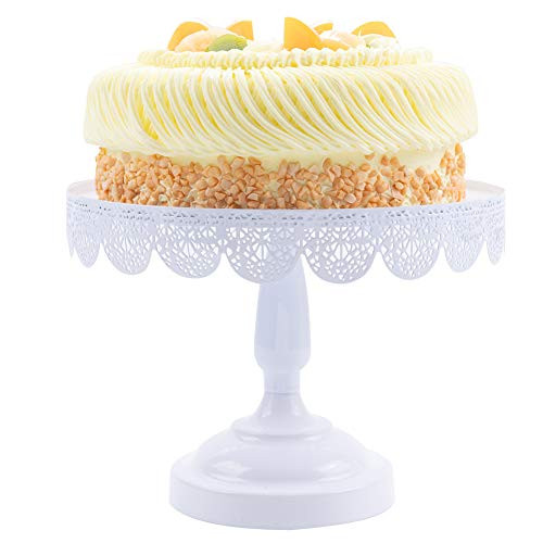 Round Cake Stand Lace Cake Plate Cake Holder with Stand Dessert Stand Cupcake Stands Display Serving Platter Cake Cupcake Pedestal Plate for Cakes Cupcake Bread Fruit Candies Home Decor