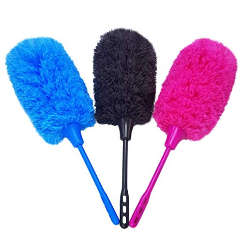 M-jump 16 inch Microfiber Duster Set of 3 Bendable Brush Washable Feather Dust Appliances, Blinds, Furniture, Shutters, Cars, Delicate Surfaces M-jump 16 inch Microfiber Duster Set of 3 Bendable Brush Washable Feather Dust Appliances, Blinds, Furniture, Shutters, Cars, Delicate Surfaces