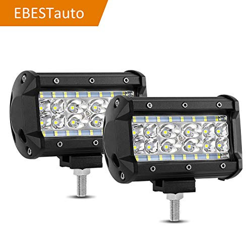 Quad Row LED Pods LED Driving Light 2Pcs 5" 84W LED Light Bar Spot Flood Combo Beam Off Road LED Cubes Work Light Fog Lamps for Trucks Jeep ATV UTV SUV Boat Marine, 2 Years Warranty Quad Row LED Pods LED Driving Light 2Pcs 5" 84W LED Light Bar Spot Flood Combo Beam Off Road LED Cubes Work Light Fog Lamps for Trucks Jeep ATV UTV SUV Boat Marine, 2 Years Warranty
