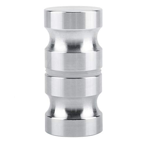 Zerodis Double Sided Shower Glass Door Knob Round Stainless Steel Back-to-Back Bathroom Door Handle Pull for Bathroom Lock Hardware