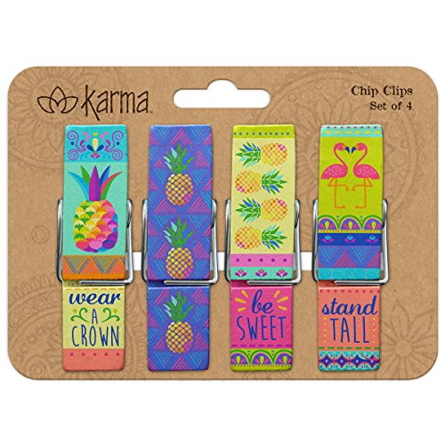 Karma Gifts Chip Clips, Pineapple