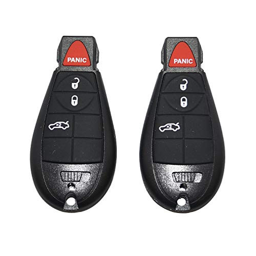 Uncut Replacement Key Fob Keyless Entry Remote Transmitter for dodge charger FCC ID: IYZ-C01C M3N5WY783X,by AUTOKEYMAX (PAIR)