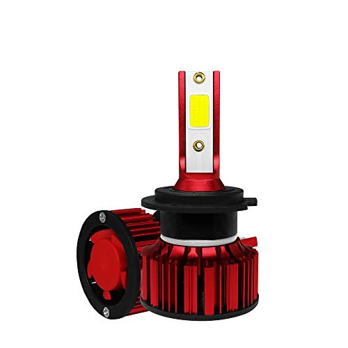H7 LED Headlight Bulbs,Conversion Kits High/Low Beam,50w 6000k 6000LM Extremly Bright Xenon COB Chips 360 Degree Beam Angle IP68(2 in Pack)