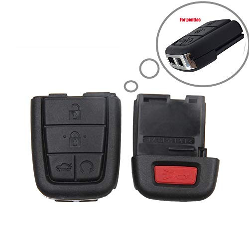 Smart Keyless Entry Remote Case for 2008 2009 Pontiac G8 Key Fob Shell Cover (5 Buttons)