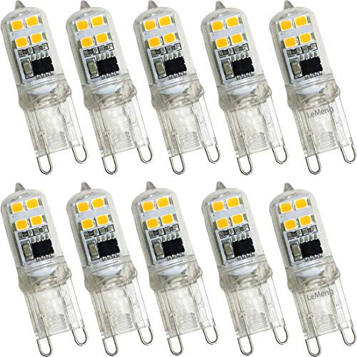 LXcom 2W G9 LED Bulb Dimmable Led Corn Light Bulbs(10 Pack)- Led Chandelier Light Bulb Warm White 3000K 20W Halogen Bulb G9 Base Lighting for Chandelier Landscape Lighting,AC110V LXcom 2W G9 LED Bulb Dimmable Led Corn Light Bulbs(10 Pack)- Led Chandelier Light Bulb Warm White 3000K 20W Halogen Bulb G9 Base Lighting for Chandelier Landscape Lighting,AC110V