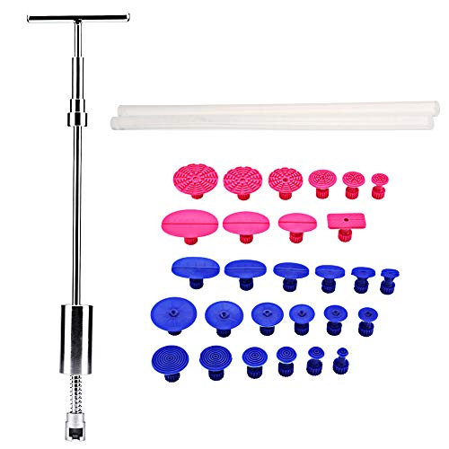 30pcs Auto Body Paintless Dent Repair Tools, Car Dent Repair Puller Glue Puller Tabs Sliding Hammer