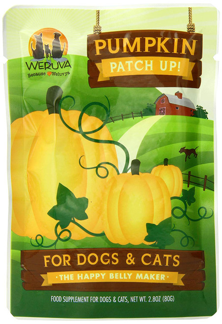 Weruva Pumpkin Patch Up! Pumpkin Puree Digestive Supplement Pouches for Dogs & Cats