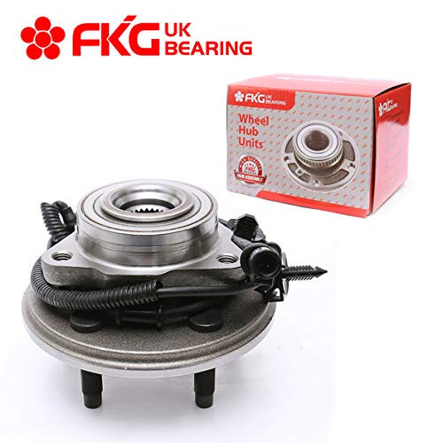 FKG 515050 Front Wheel Bearing Hub Assembly For 2002-2005 Ford Explorer (Excludes 2 Door Sport); 2003-2005 Lincoln Aviator (RWD, 4WD); 2002-2005 Mercury Mountaineer (4WD, RWD) 5 Lugs W/ABS