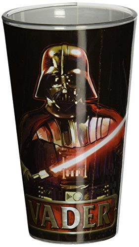 Silver Buffalo SW20031P Star Wars Darth Vader Pint Glass, 16-Ounces