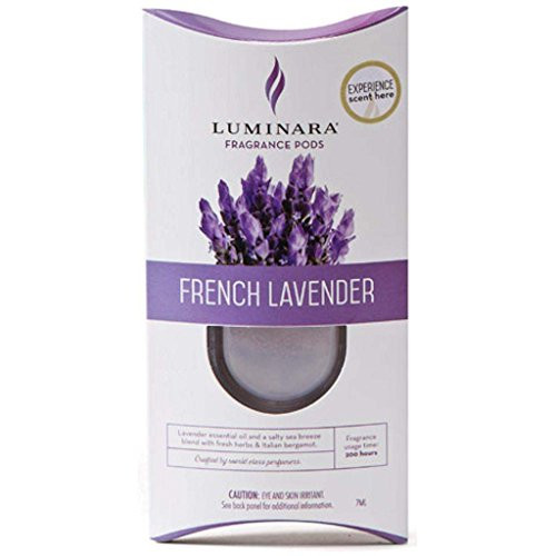 Luminara Fragrance Cartridge FRENCH LAVENDER  For Luminara Fragrance Diffusing Flameless Candle Pillar,Clear,7ML