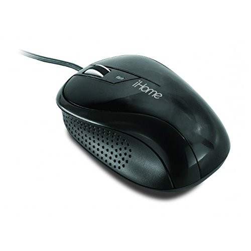 iHome by Lifeworks Technology IH-M1010B Corded Optical Mouse (Black)