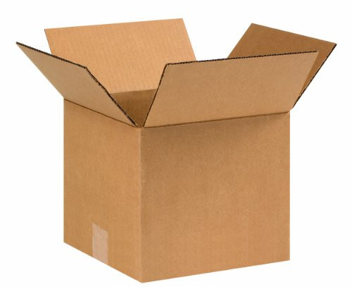 Aviditi 998 Corrugated Box, 9" Length x 9" Width x 8" Height, Kraft (Bundle of 25)