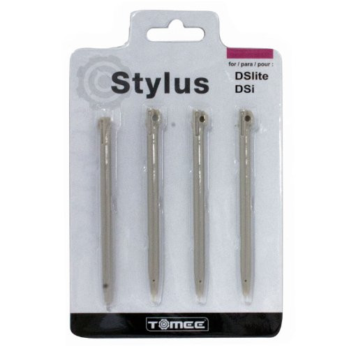 Tomee Stylus Pen Set for DSi/ DS Lite (Silver) (4-Pack)