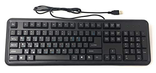 Datacal Korean & English Bilingual USB Wired Black Keyboard (CD1148)