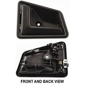 SUZUKI SIDEKICK 89-98 FRONT DOOR HANDLE LEFT INSIDE, Smooth Black, 4-Door