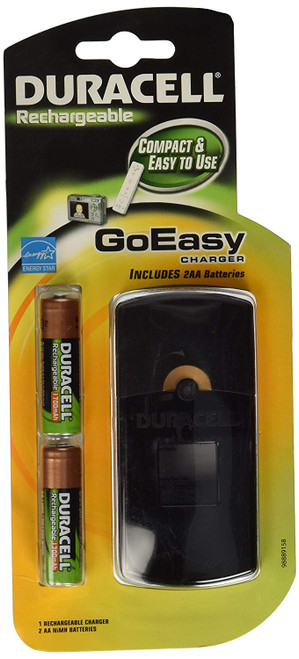 Duracell GoEasy Charger / Rechargable / includes 2 AA rechargeable batteries,