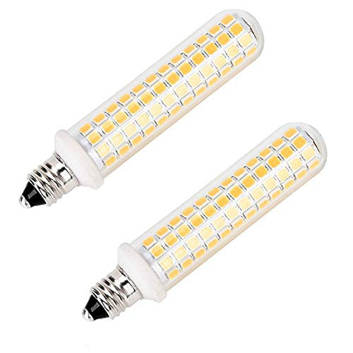 All-New E11 led,Dimmable 10W LED,100w Halogen Bulbs Replacement,AC110V-130V,1100LM, JD T4 e11 Mini Candelabra Base Warm White 3000K(2 Packs)