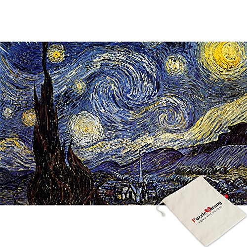 Omega The Starry Night - Vincent Van Gogh - 500 Piece Jigsaw Puzzle [Pouch Included]