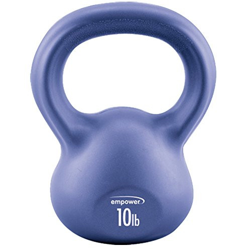 Empower 10-lb. Comfort Grip Kettlebell with Total Body Workout