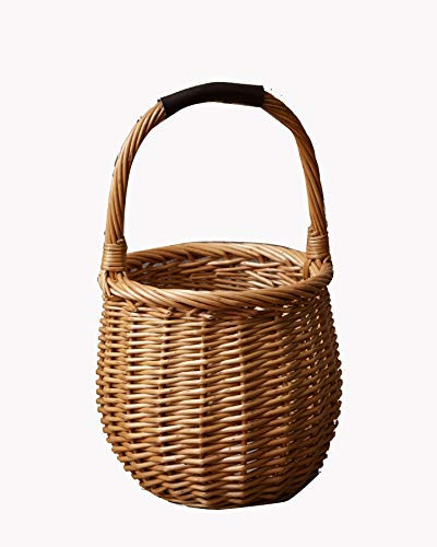 Your Heart's Delight Your Small Round Basket w/Long Handle, Multi