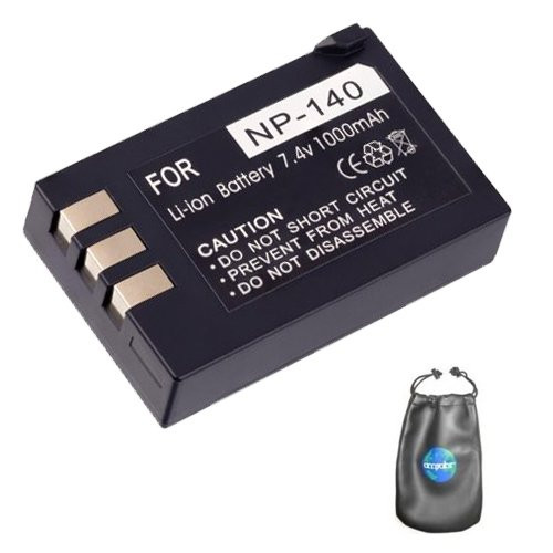 Digital Replacement Camera and Camcorder Battery for Fujifilm NP-140, FinePix S100FS - Includes Lens Pouch