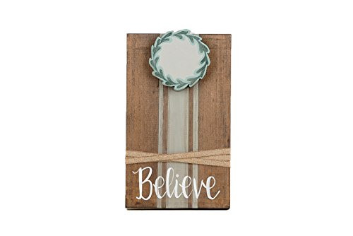 Glory Haus Believe w/Wreath Ribbon Frame, Multicolor