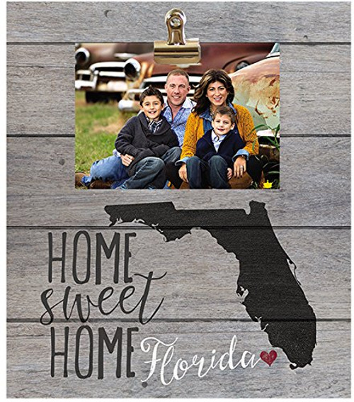Kindred Hearts 12"x13.5" Florida Clip It State Pallet Board Wall Art Kindred Hearts 12"x13.5" Florida Clip It State Pallet Board Wall Art