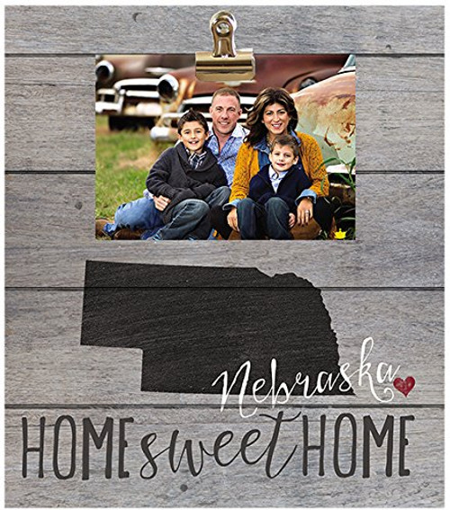 Kindred Hearts 12"x13.5" Nebraska Clip It State Pallet Board Wall Art Kindred Hearts 12"x13.5" Nebraska Clip It State Pallet Board Wall Art