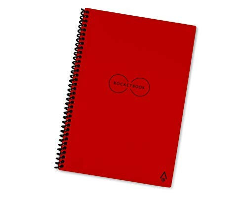 Rocketbook Everlast Smart Reusable Notebook, Executive Size, Atomic Red, 6" x 8.8" (EVR-E-K-CBG)