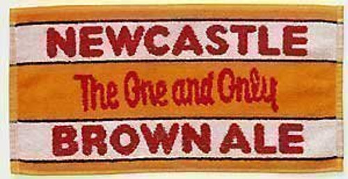 Newcastle Brown Ale Cotton Bar Towel (pp) by signs-unique