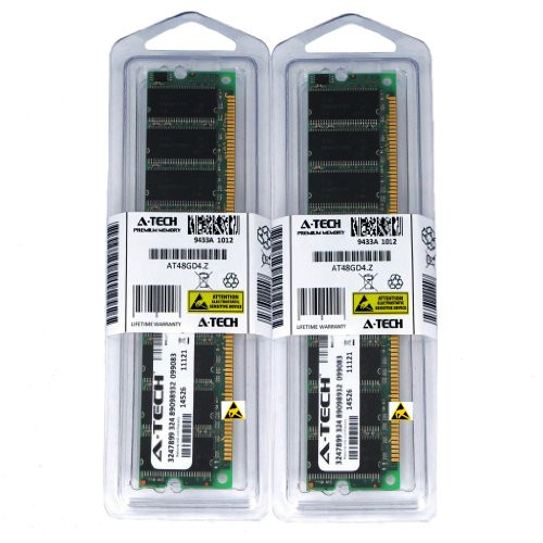 2GB kit (1GBx2) DDR PC2700 DESKTOP Memory Modules (184-pin DIMM, 333MHz) Genuine A-Tech Brand