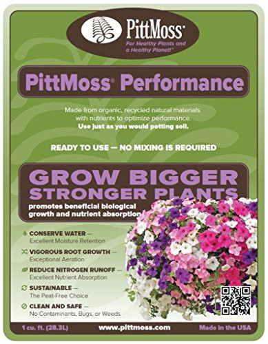 PittMoss Performance PE2C 2 Cubic Feet Organic Potting Mix (Use Like Garden Soil)