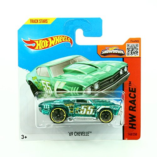 '69 CHEVELLE (140/250) * Short Card Package * Hot Wheels 2015 HW RACE SERIES 1:64 Scale Die-Cast Vehicle